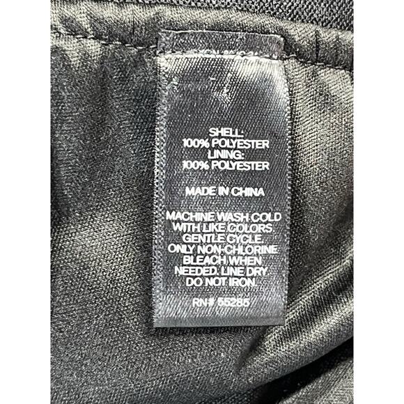 Express Pleated Midi Skirt Size Large Black Chiffon A Line Classic Lined Flowy - Picture 7 of 8